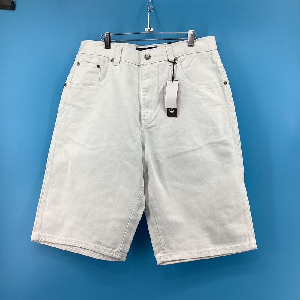 Dtek mens jean shorts white